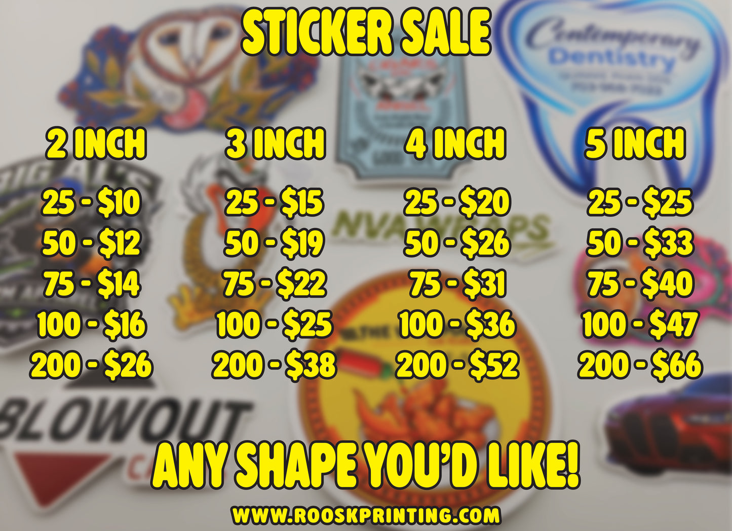 STICKER SALE!